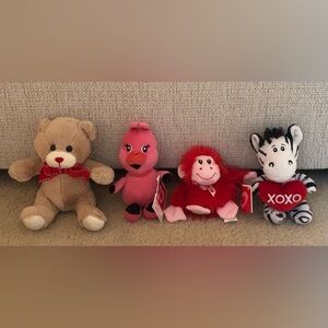 Valentine’s Day Plush Animal Friends Set